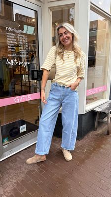 LUFF - Marivy Balloon Fit Jeans - Blue Wash