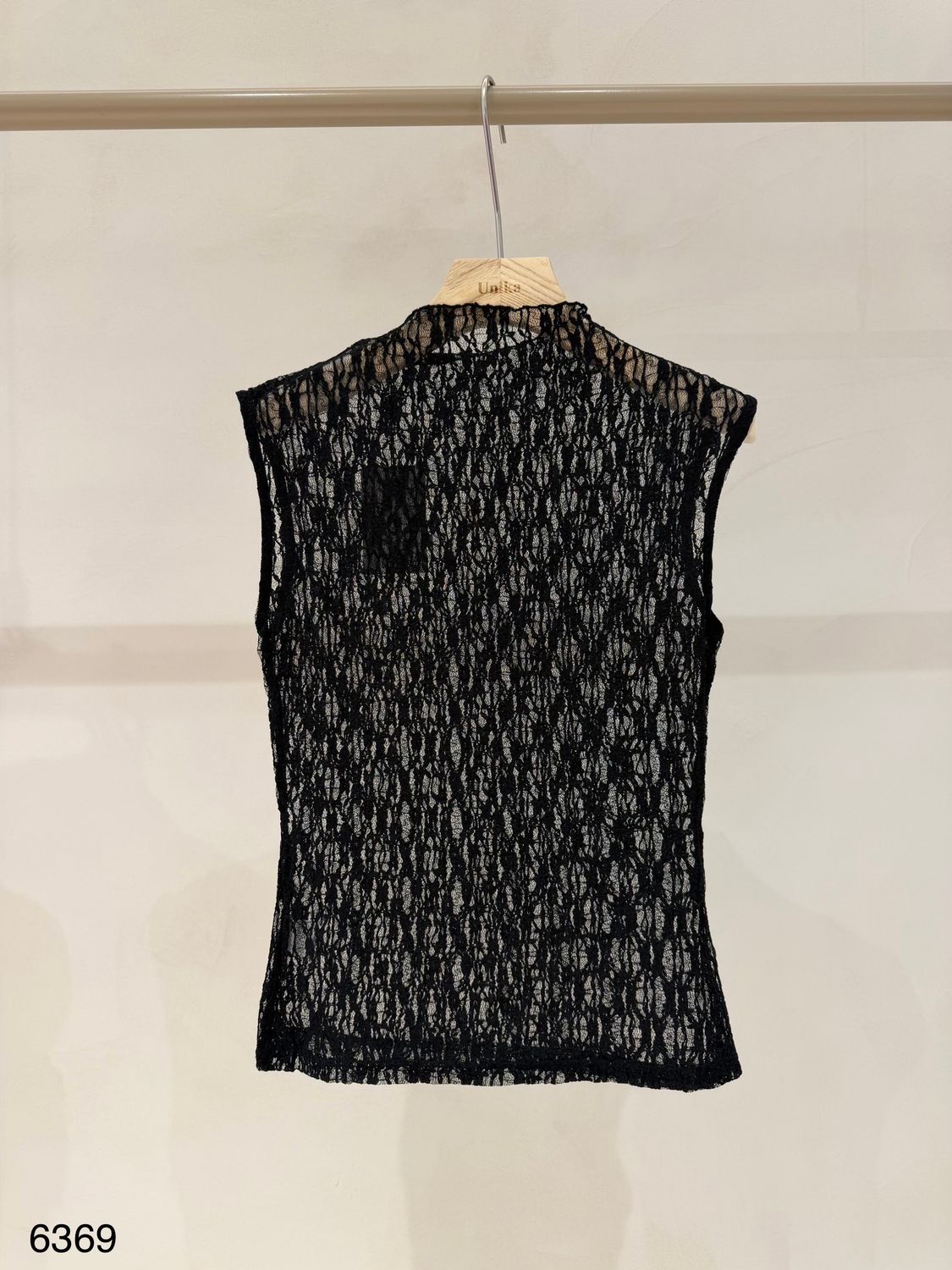 LUFF - Mesh Lace Hemd - Black