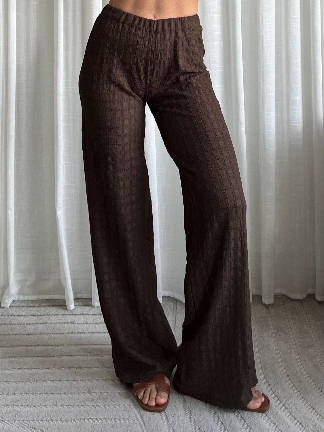 LUFF - Soft Fabric Pants - Brown