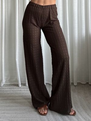 LUFF - Soft Fabric Pants - Brown