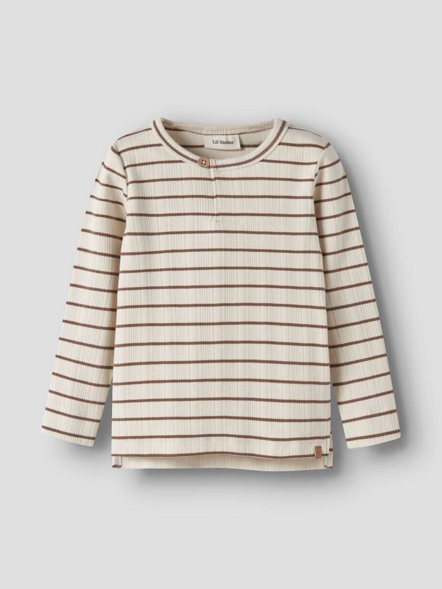 LIL ATELIER - 13257545 Slim Top - Turtledove/Kangaroo