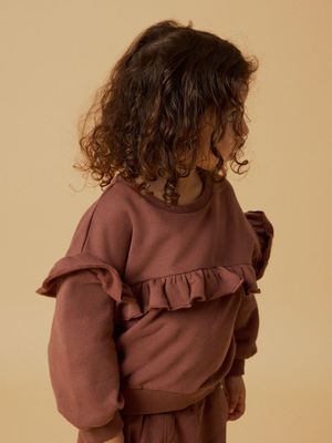 LIL ATELIER - 13257224 London Loose Sweat - Maple Syrup