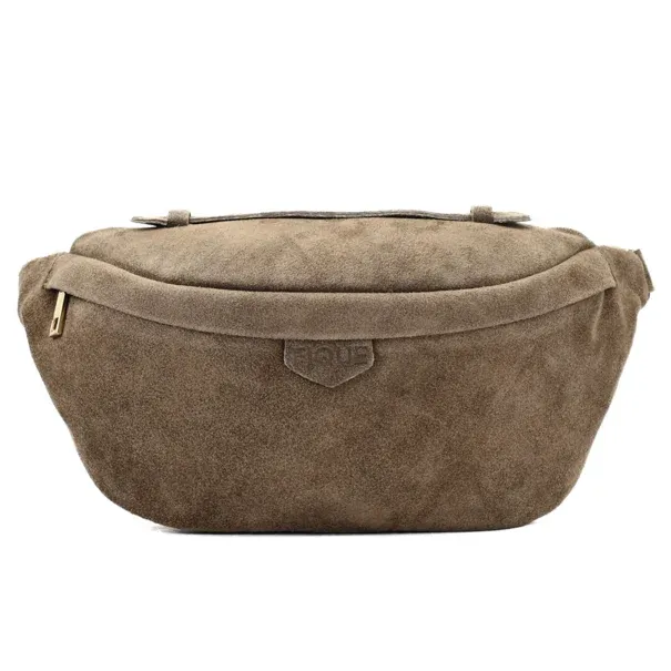 FIQUE - Cleo Bag Taupe Suede