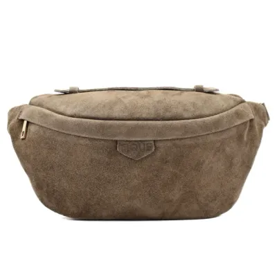 FIQUE - Cleo Bag Taupe Suede