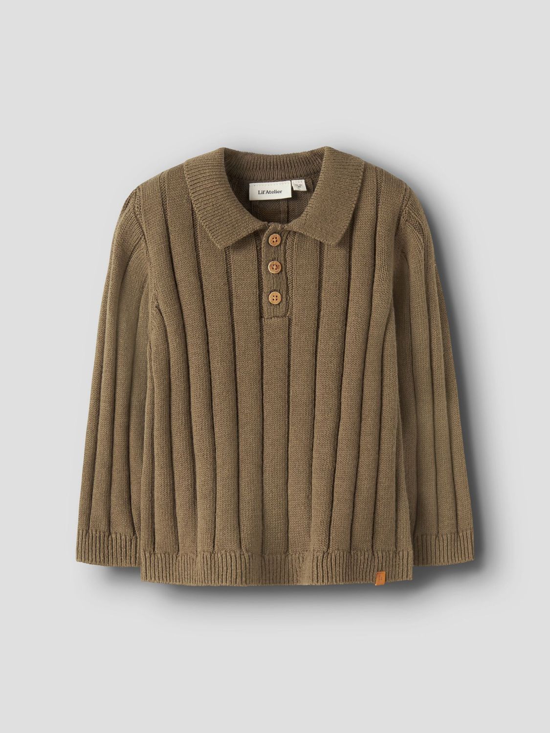 LIL ATELIER - 13257626 Omon Knit Polo - Kangaroo