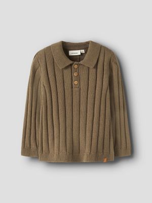 LIL ATELIER - 13257626 Omon Knit Polo - Kangaroo