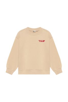 DAILY SEVEN - 920396 Oversized Sweater Backprint - Ginger Root