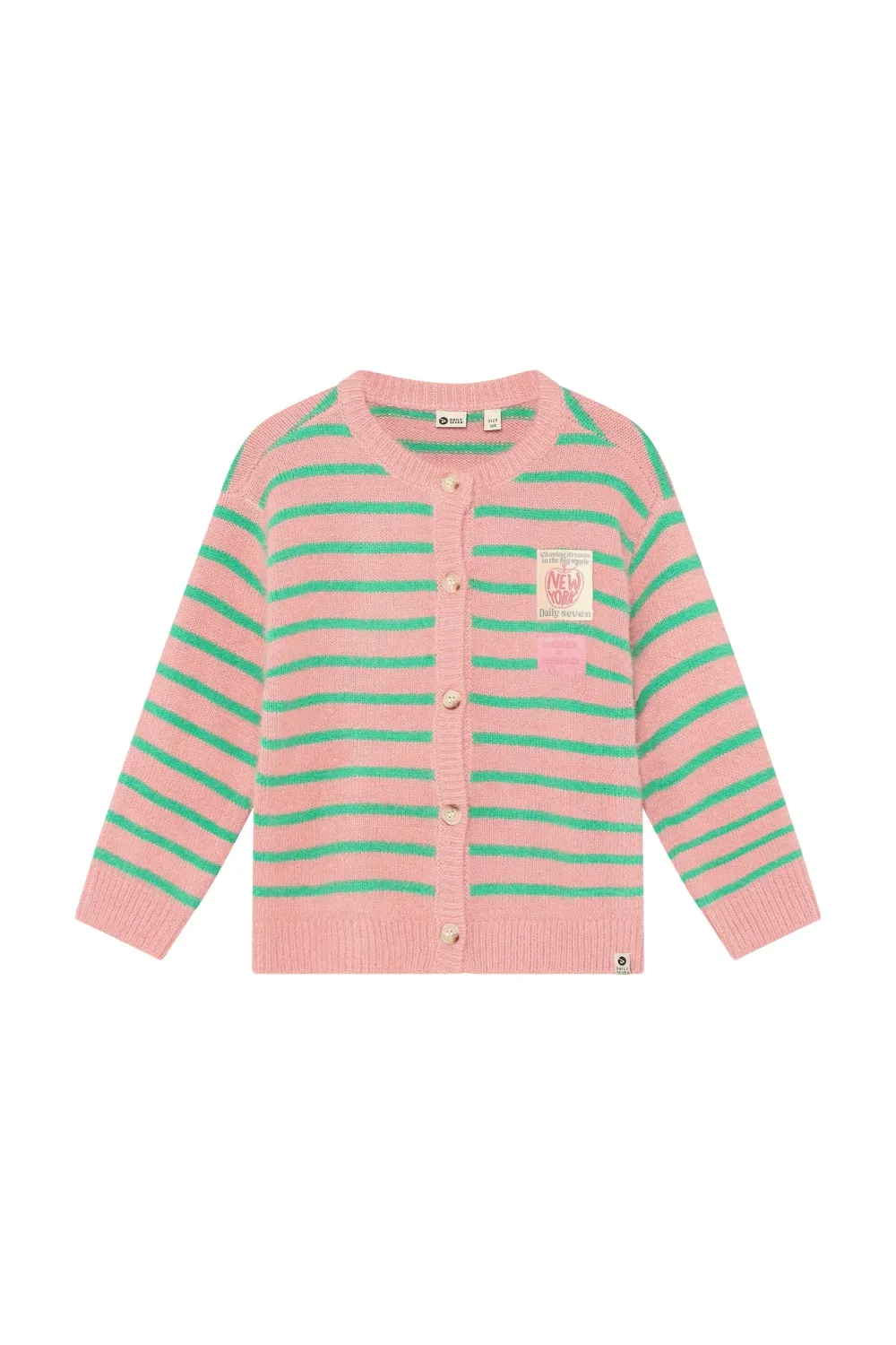 DAILY SEVEN - 930459 Knitwear Striped Cardigan - Lilas