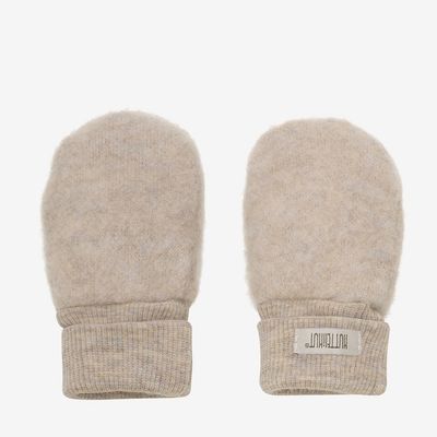 HUTTELITHUT - 6718 Mittens Wool Fleece - Camel  Melange