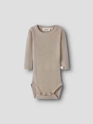 LIL ATELIER - 13242554 Nalu Rib WOOL Body - Feather Grey