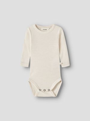 LIL ATELIER - 13242554 Nalu Rib WOOL body - Turtledove