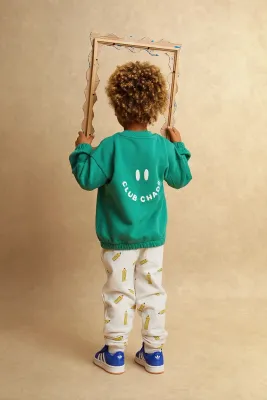 SPROET &amp; SPROUT - W26-2419 Sweater Chaos Print - Green