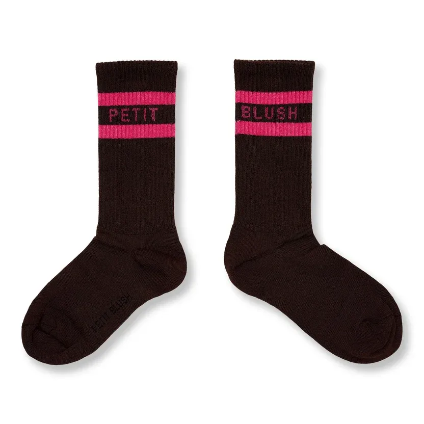 PETIT BLUSH - Sport Socks - Brown/Pink