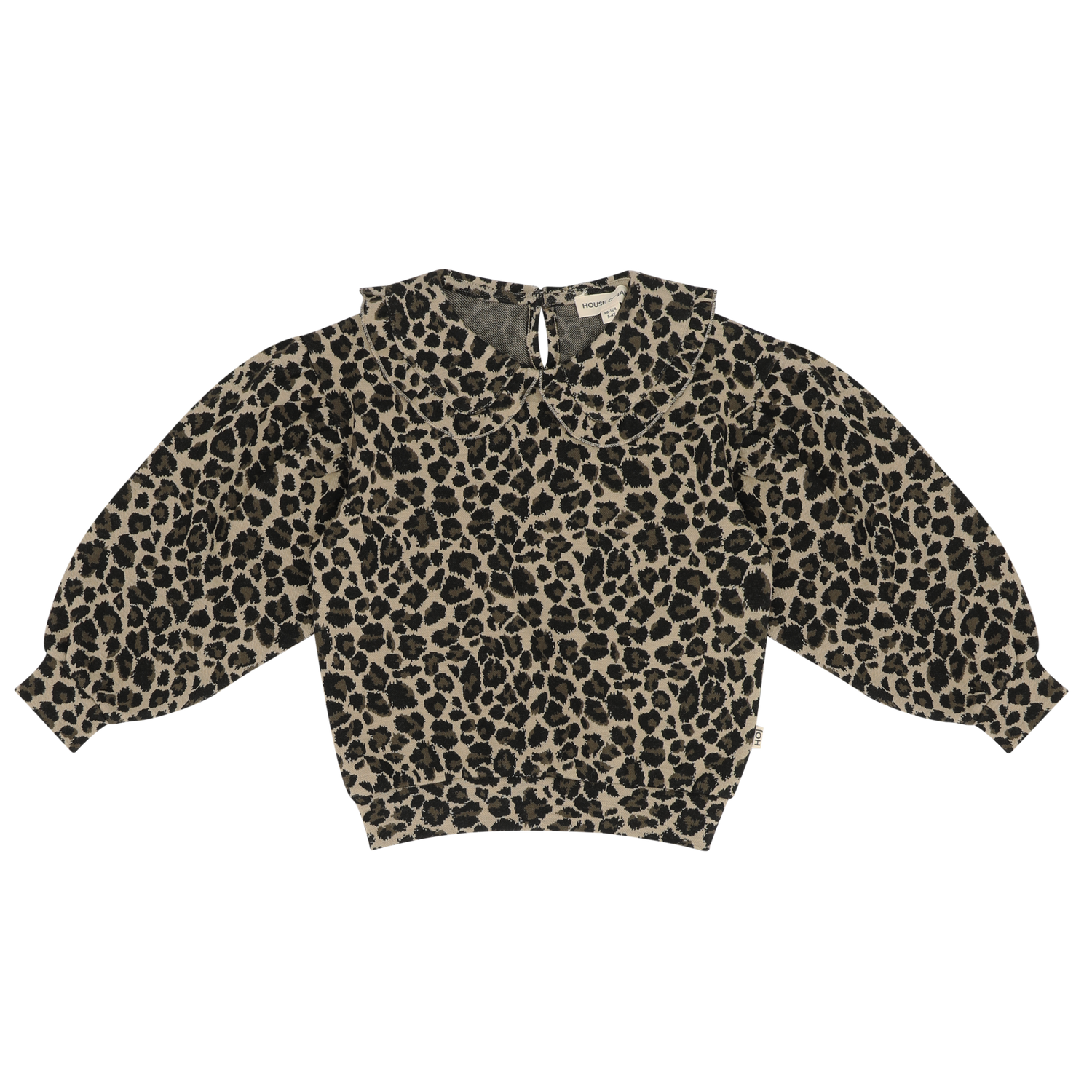 HOUSE OF JAMIE - Balloon Collar Sweater - Leopard