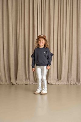 HOUSE OF JAMIE - Frill Sweatshirt - Sapphire