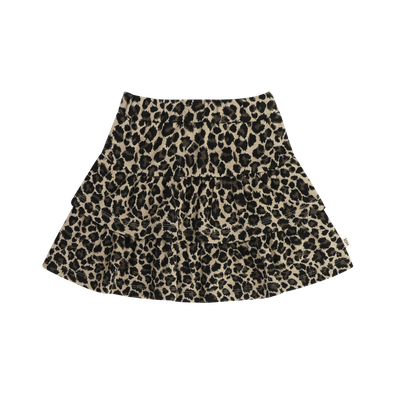 HOUSE OF JAMIE - Ruffled Skirt - Leopard