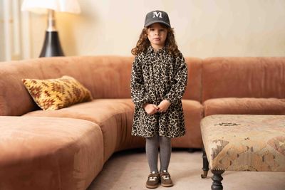 HOUSE OF JAMIE - Shirt Collar Dress - Leopard
