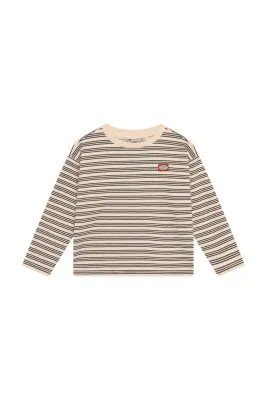 DAILY SEVEN - 920406 T-shirt Stripe - Sandshell
