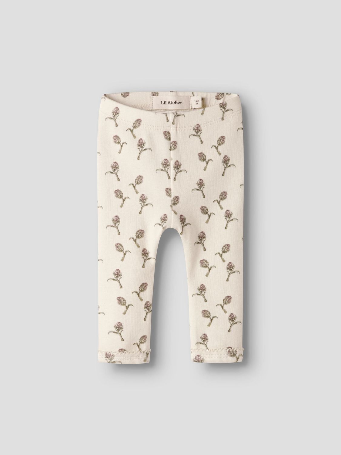 LIL ATELIER - 13259002 Sin Slim Legging - Turtledove/Artichoke