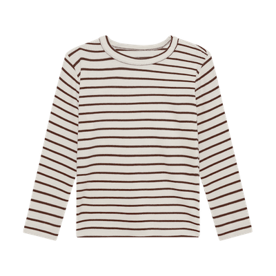 ENFANT - 215428 T-shirt Stripe - Chestnut