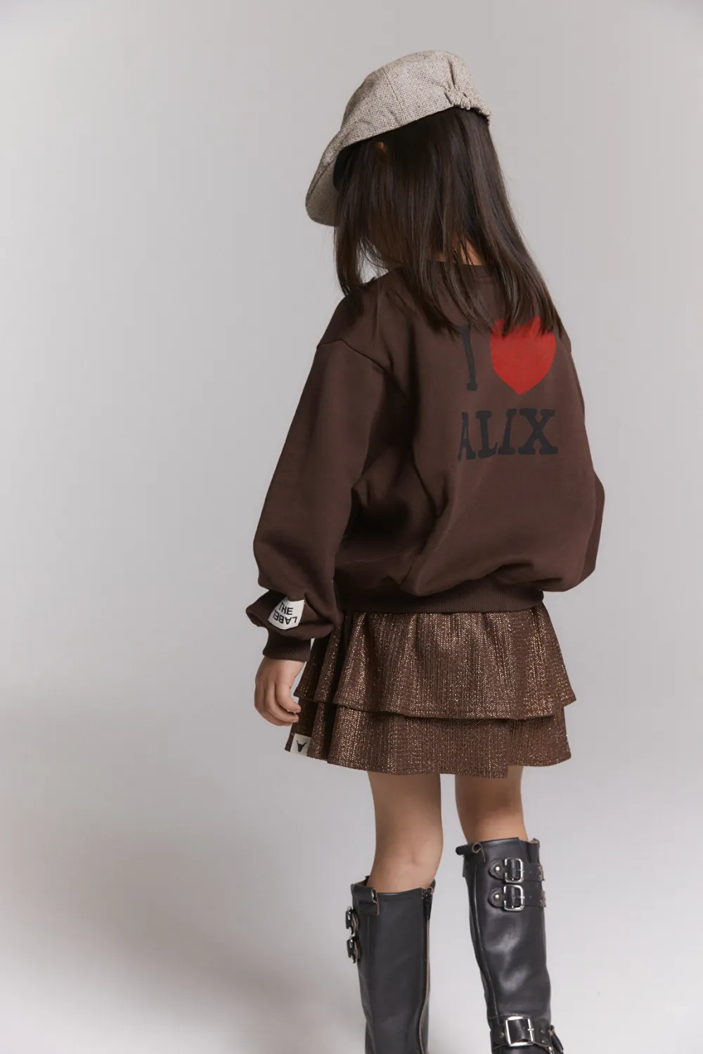 ALIX MINI - Batwing Sweater - Warm Brown