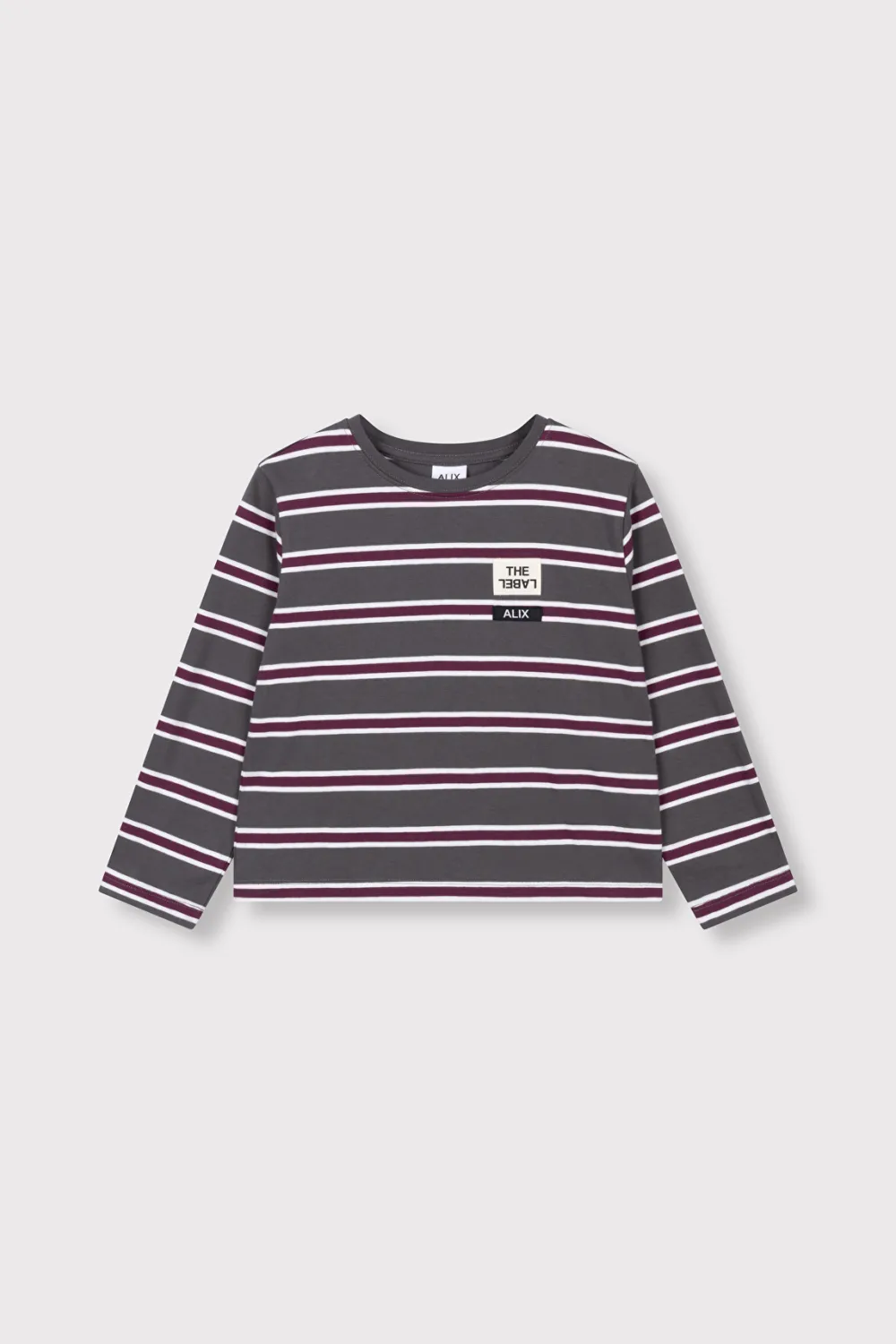 ALIX MINI - Stripe Longsleeve - Antracite