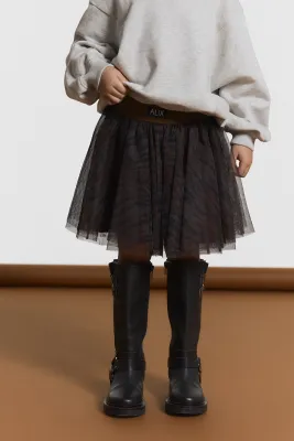 ALIX MINI - Tiger Tule Skirt - Animal
