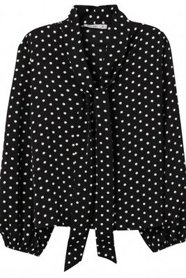 TIFFOSI - 10067038 Billy Dot Blouse - Black