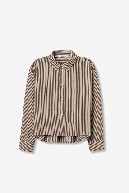 TIFFOSI - 10066917 Marao Stripe Blouse - Beige