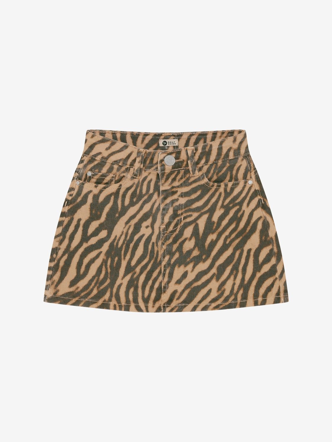 Daily7 - 930547 Animal Skirt - Ginger root