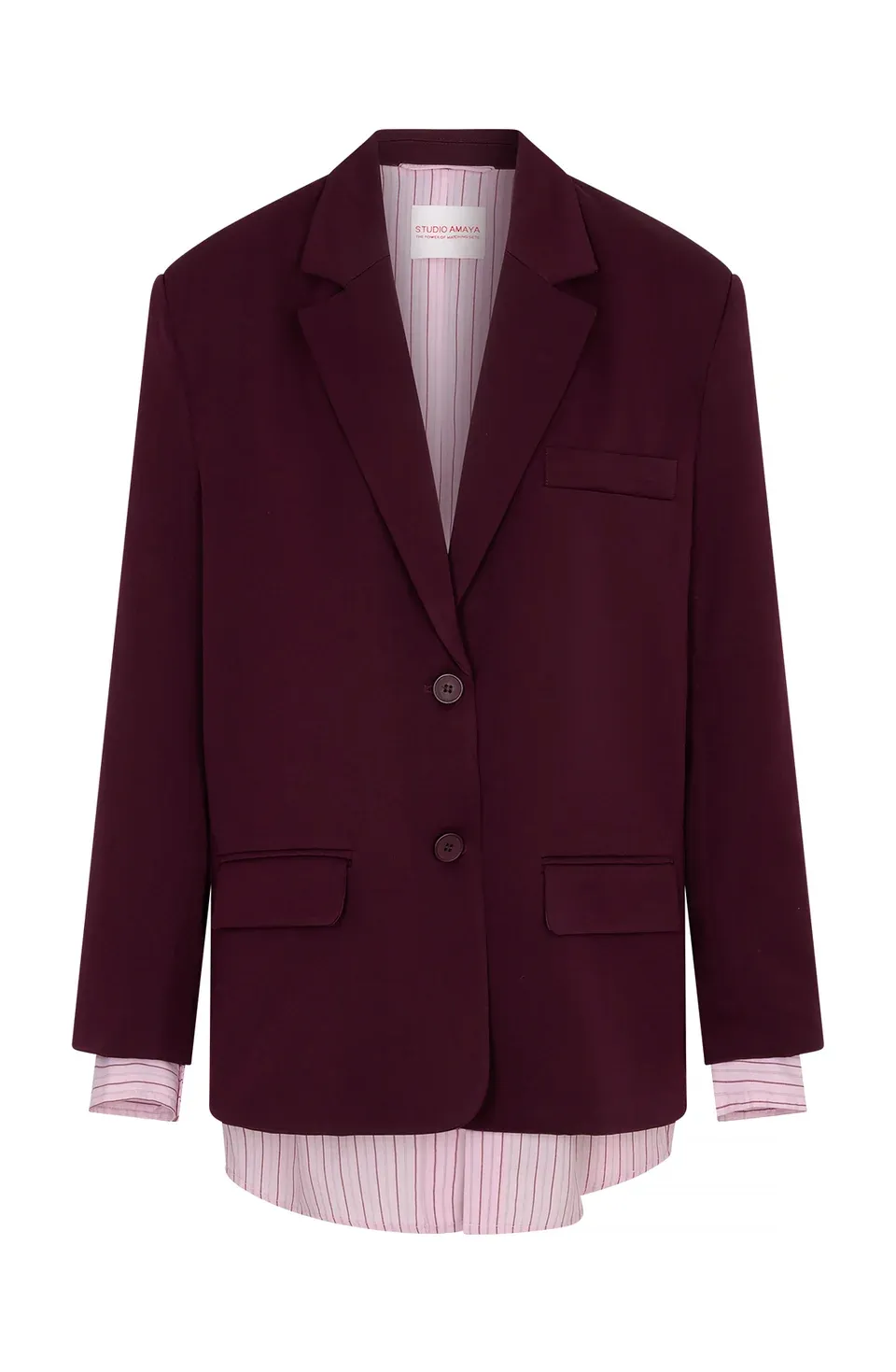 STUDIO AMAYA - Haven Blazer - Bordeaux