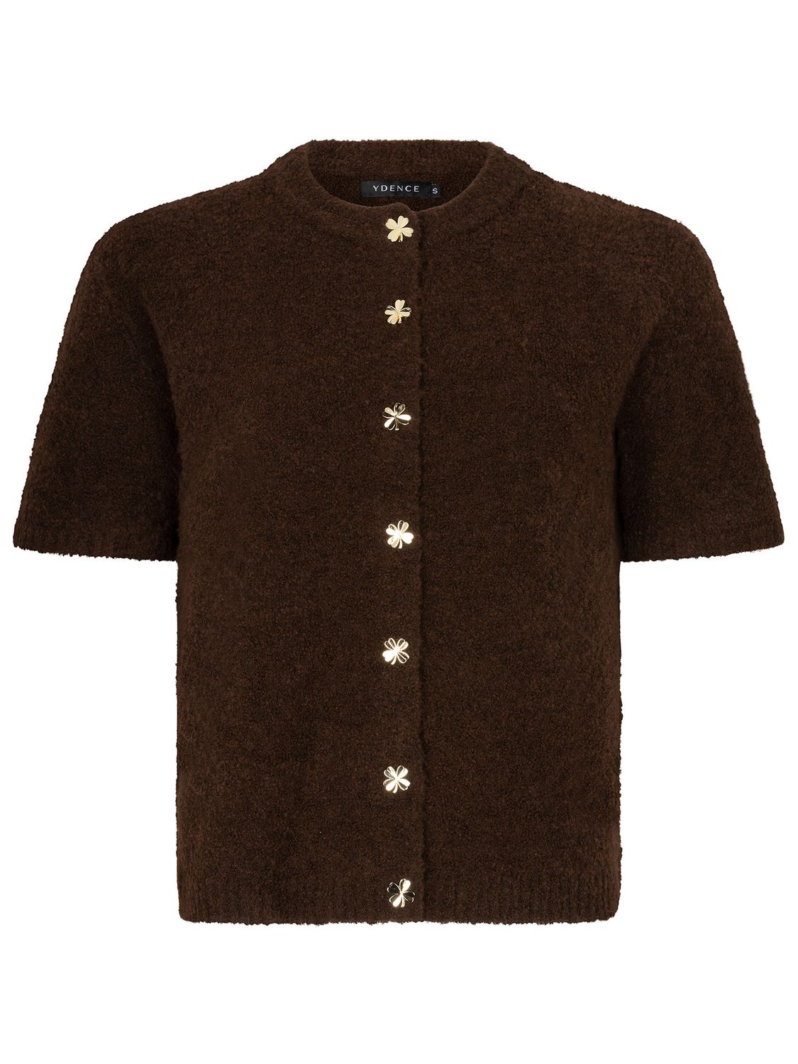 YDENCE - Cardigan Kitty - Dark Brown