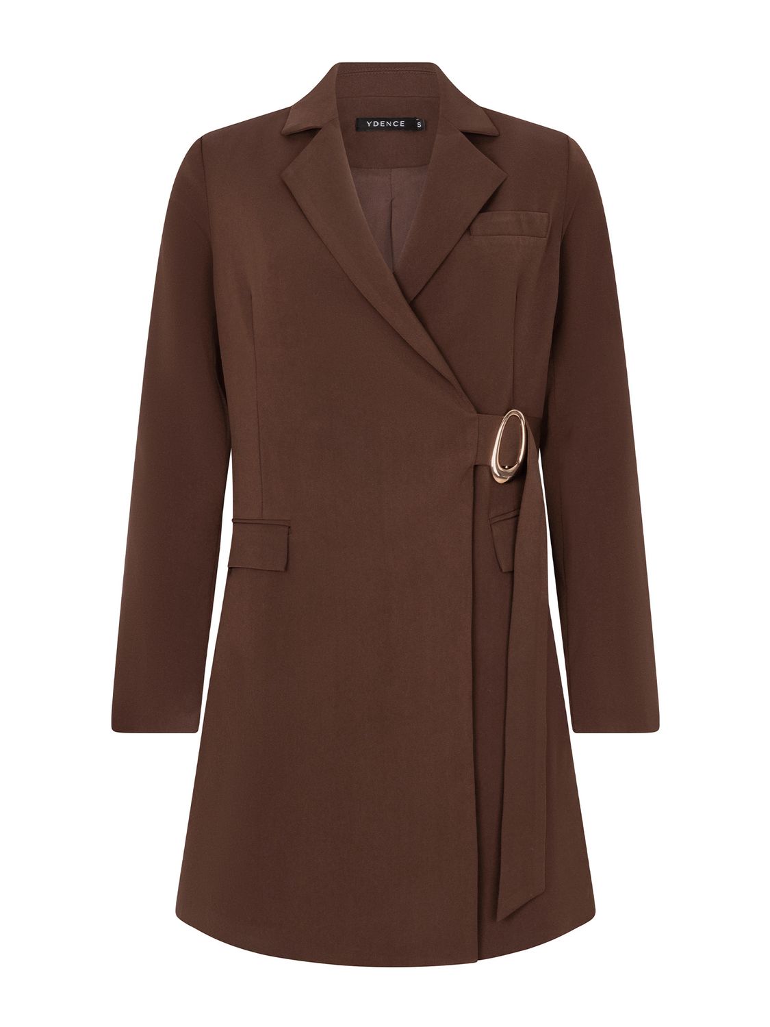 YDENCE - Dress Carmel - Dark Brown