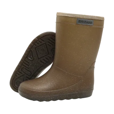 ENFANT - 250436 Thermo Boots Glitter - Coffee Bean