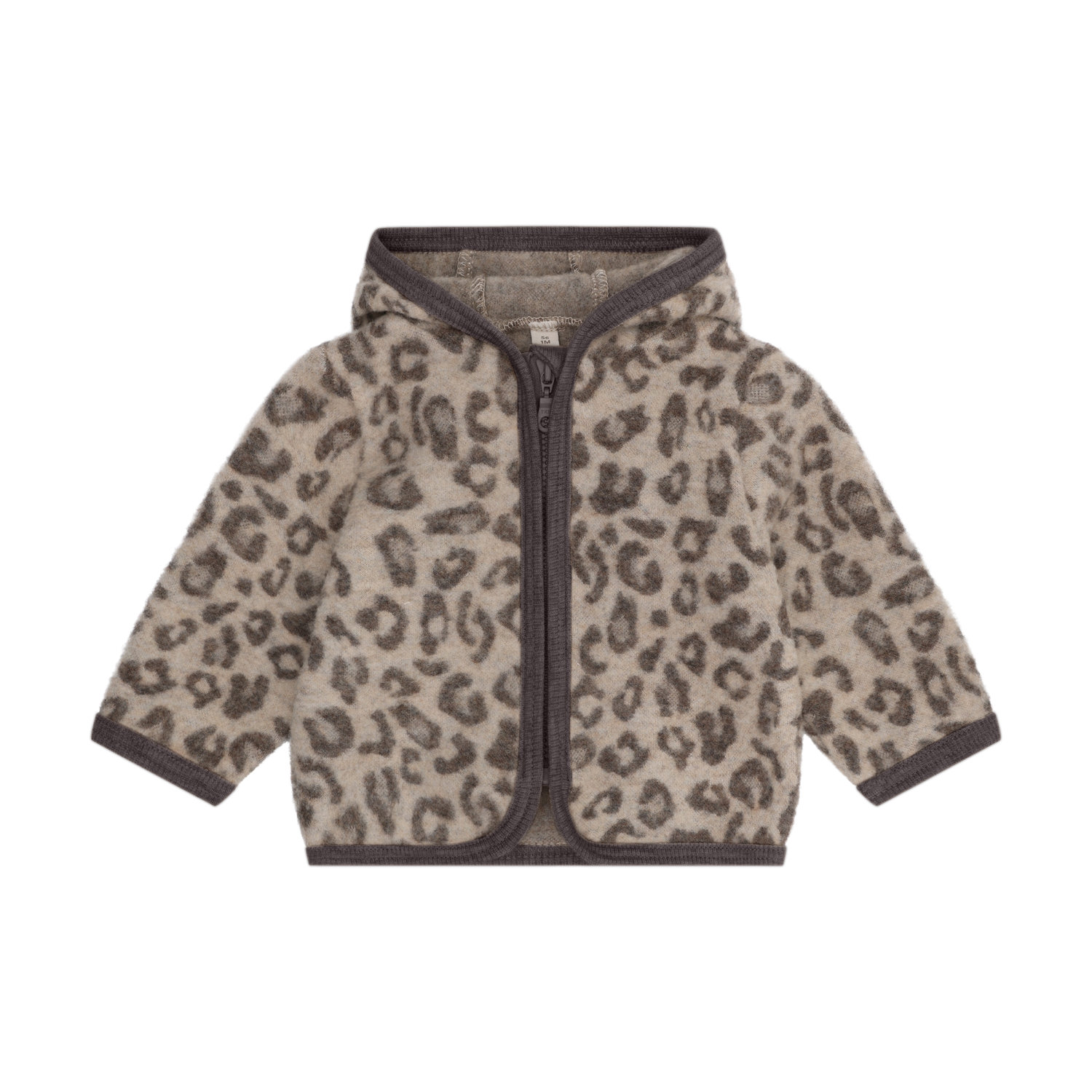 ENFANT - 480949 Jacket Wool Fleece Jacquard - Camel Melange