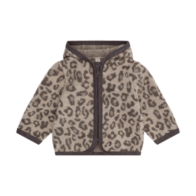 ENFANT - 480949 Jacket Wool Fleece Jacquard - Camel Melange