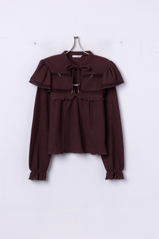 TIFFOSI - 10067881 Sainty Blouse - Bordeaux