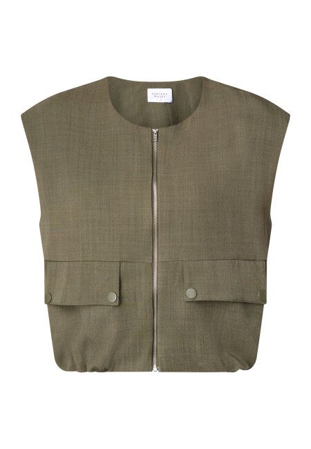 SISTERS POINT - 19298 Garwin Vest - Khaki