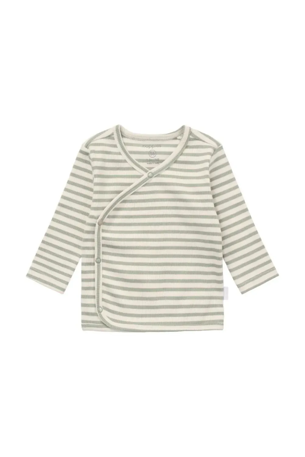NOPPIES - 1610011 Top Stripe - Iceberg Green