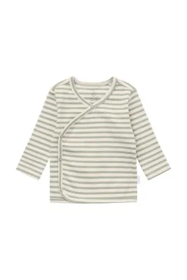 NOPPIES - 1610011 Top Stripe - Iceberg Green