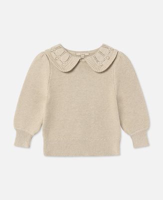 FLIINK - F2024 Julie LS Knit Blouse - Sand Shell