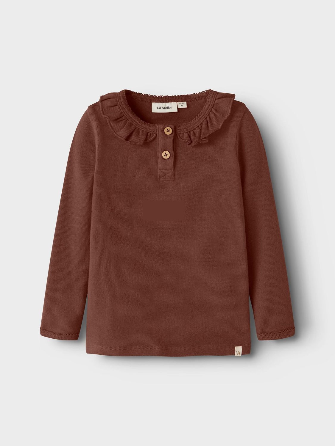 LIL ATELIER - 13259064 Thoro Slim Top - Mahogany