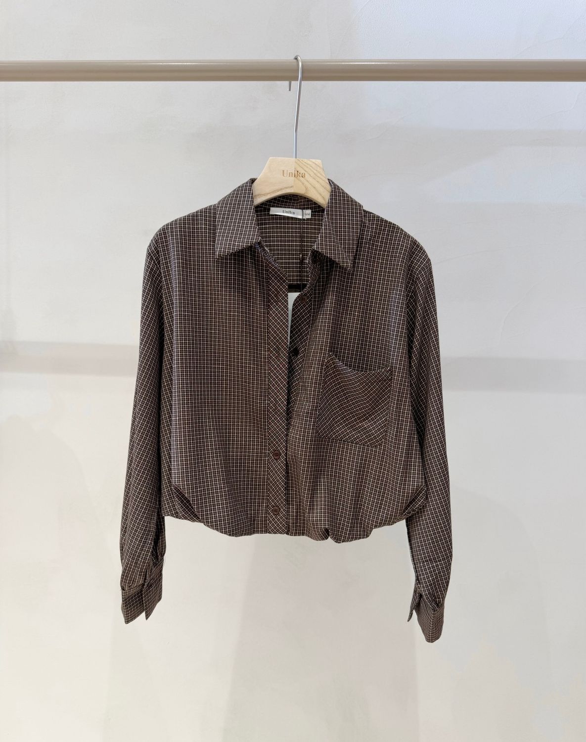 LUFF - Balloon Blouse - Square Choco
