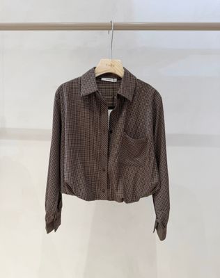 LUFF - Balloon Blouse - Square Choco