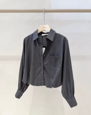 LUFF - Balloon Blouse - Square Blue