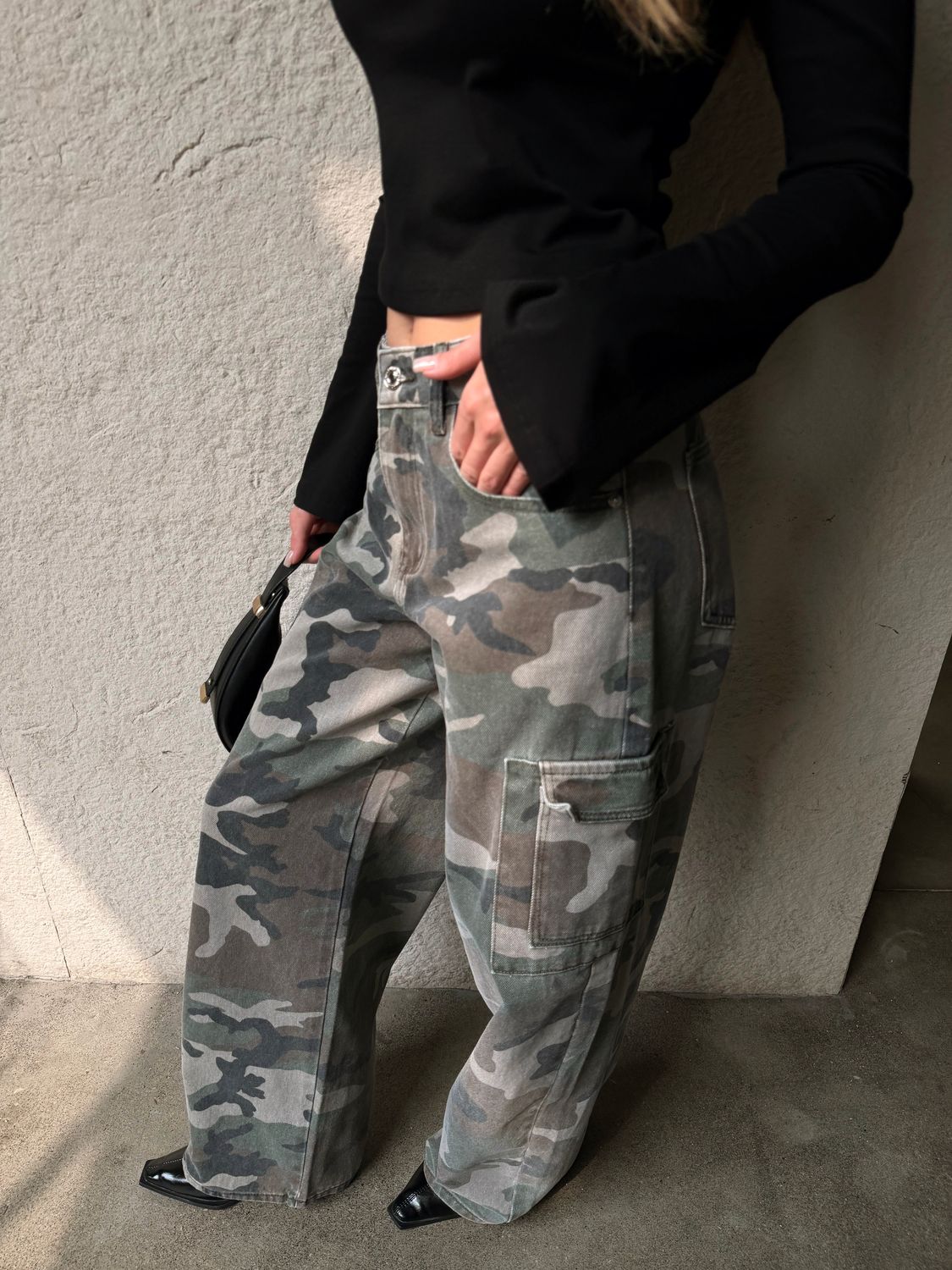 LUFF - Cargo Camo Jeans - Green