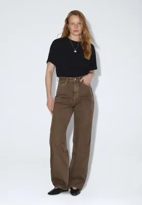 DR DENIM - Donna high Waist - Washed Olive