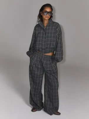 REFINED - SKYE Oversized Check Jacket - Check