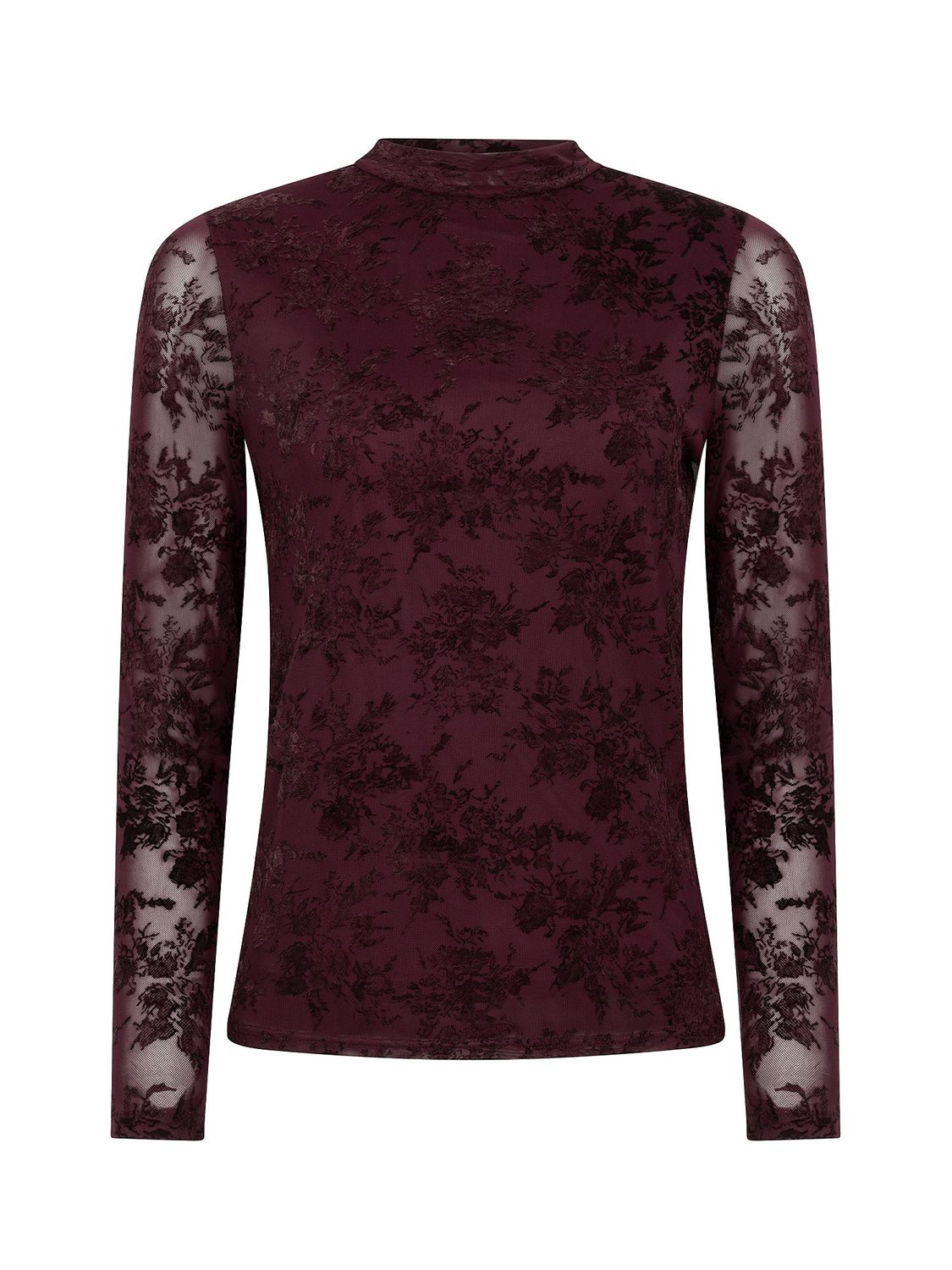 YDENCE - Top Anouk - Burgundy