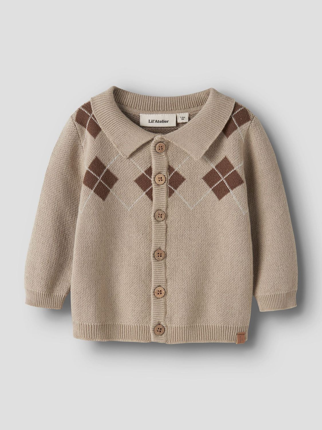 LIL ATELIER - 13260614 Ronan Knit - White Pepper